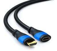 deleyCON 5m Cable de Extensión HDMI - Compatible con HDMI 2.0a/b/1.4a - UHD, 4K, HDR, 3D, 1080p, 2160p, ARC, Tipo A (Estándar) - Negro-Azul