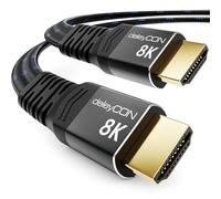 deleyCON 5m Cable HDMI 2.1 8K Plano - para TV, Monitor, PS4, PS5, Xbox, Dolby Atmos Soundbar EARC, HDR10+ VRR - 48Gbps Ultra High Speed Cable - 10K/8K@60Hz, 4K@120Hz/144HZ, 2K@240HZ