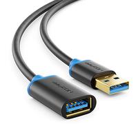 deleyCON 5m USB 3.0 Super Speed Cable Extensión - Conector a Hembra - USB 3.0 Super Speed Tecnología Hasta 5 Gbit/s - Negro/Azul