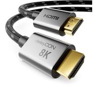 deleyCON Cable HDMI 2.1 8K 1m - para TV, Monitor, PS4, PS5, Xbox, Barra de Sonido Dolby Atmos EARC, HDR10+ VRR - 48 Gbps Ultra High Speed - 10K/8K@60Hz, 4K@120Hz/144Hz, 2K@240Hz