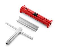 deleyCON SAT Juego de Montaje de 3 Partes - Stripper F-Knob Ayuda de Giro y Tecla de Montaje F Ideal para Sistemas Quad Twin o Single LNB Sat