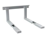 deleyCON Soporte Universal para Microondas Microondas de Montaje en pared Hasta 35kg Extensible a 53,5cm Horno Parrilla de Montaje en Horno Cafetera - Plata