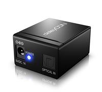 deleyCON Splitter Toslink 2 Puertos Divisor de Audio Digital Distribuidor para Cables de Audio Ópticos Toslink S/PDIF 1x Entrada 2x Salida para TV Cadena de Música Barra de Sonido Auricular