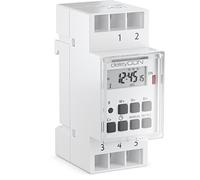Deleycon Temporizador digital para instalación en paneles de control con pantalla LCD y semanal digital Ip20 (Instalación) 3600W Blanco