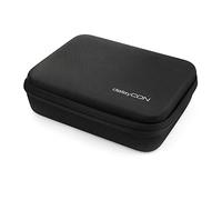 deleyCON Viaje Accesorios Organizador Bolsa Fieltro Grande - Hardcase con Divisores - para Electrónica, Cargador, Fuente, Cable, Auto, Accesorios Viaje, Cortapelos, Cámara, Herramienta - Negro