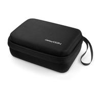 deleyCON Viaje Accesorios Organizador Bolsa Fieltro Pequeña - Hardcase con Divisores - para Electrónica, Cargador, Fuente, Cable, Auto, Accesorios Viaje, Cortapelos, Cámara, Herramienta - Negro