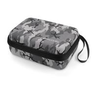 deleyCON Viaje Accesorios Organizador Bolsa Fieltro Pequeña - Hardcase con Divisores - para Electrónica, Cargador, Fuente, Cable, Auto, Accesorios Viaje, Cortapelos, Cámara, Herramienta - Camuflaje