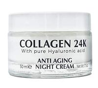 DELFANTI MILANO - COLLAGEN 24K, Crema facial de noche antienvejecimiento, Crema de noche antienvejecimiento, Made in Italy 50 ml
