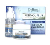 Delfanti Milano Retinol Plus con cido hialurnico puro de tratamiento nocturno de tamao completo Pack Concentrated Regeneration Sero y Night Cr