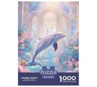 delfín 1000 Piezas Rompecabezas Juego De Familia Creativo Maravilloso Puzzles Juego De Desafío Único para Regalos De Viaje, Presente 70x50cm/1000pcs