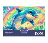 Delfín Alegría Puzzle para Adultos Rompecabezas Imposible, Multicolor Y Único - El Regalo Original para Una Navidad Inolvidable, Recomendado Desde 14 Años 52x38cm/1000pcs