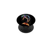 Delfín Buceador Delfines Océano Lindo Delfines Delfín PopSockets PopGrip Adhesivo