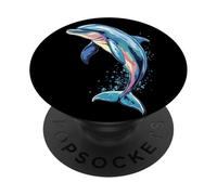 Delfín Buceador Delfines Océano Lindo Delfines Delfín PopSockets PopGrip Adhesivo