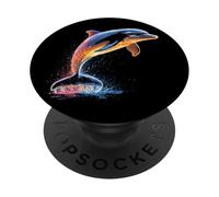 Delfín Buceador Delfines Océano Lindo Delfines Delfín PopSockets PopGrip Adhesivo