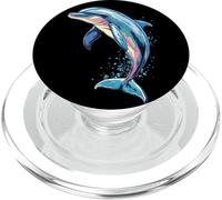 Delfín Buceador Delfines Océano Lindo Delfines Delfín PopSockets PopGrip para MagSafe