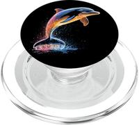 Delfín Buceador Delfines Océano Lindo Delfines Delfín PopSockets PopGrip para MagSafe