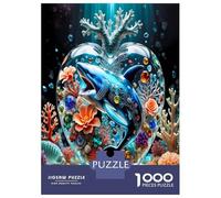 Delfín Burbuja Coral 1000 Piezas Puzzle Premium Magia de la utopía submarina Puzzle para Adultos, Cartón Extra Grueso - Antiestrés Y Viajes, Adultos Y Niños 12+ 52x38cm/1000pcs