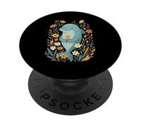Delfín Con Flores Arte Impreso Lindo Decoración PopSockets PopGrip Adhesivo