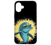 Delfín genial con gafas de sol para un ambiente soleado Carcasa para iPhone 16 Plus