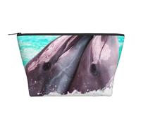 Delfín Impreso., Bolsa de artículos de tocador Bolsa de Maquillaje Bolsa de cosméticos Bolsa de artículos de tocador de Viaje portátil