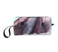 Delfín Impreso., Bolsa de Maquillaje Bolsa de cosméticos Bolsa de artículos de tocador de Viaje portátil Bolsa de Maquillaje