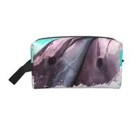Delfín Impreso., Bolsa de Maquillaje Bolsa de cosméticos Bolsa de artículos de tocador de Viaje portátil Organizador de Bolsa de Maquillaje