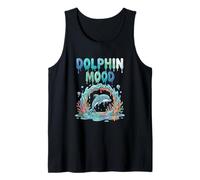 Delfín Mood Cute Ocean Delfín Coral Reef Sea Camiseta sin Mangas
