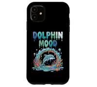 Delfín Mood Cute Ocean Delfín Coral Reef Sea Carcasa para iPhone 11