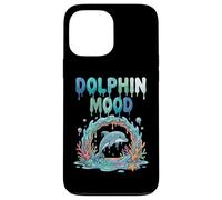 Delfín Mood Cute Ocean Delfín Coral Reef Sea Carcasa para iPhone 13 Pro MAX
