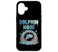Delfín Mood Cute Ocean Delfín Coral Reef Sea Carcasa para iPhone 16