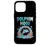 Delfín Mood Cute Ocean Delfín Coral Reef Sea Carcasa para iPhone 16 Pro MAX