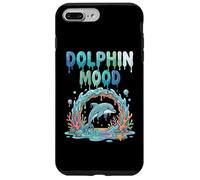 Delfín Mood Cute Ocean Delfín Coral Reef Sea Carcasa para iPhone 7 Plus/8 Plus