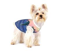 Delfín mular al Amanecer,Camiseta de algodón sin Mangas para Mascotas, Chaleco Transpirable, Suave y elástico para Cachorros,M