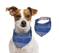 Delfín mular al Amanecer,Pañuelos de algodón para Perros, Bufandas Ajustables para Mascotas,M