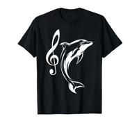 Delfín Música Diseño Vida Silvestre Camiseta