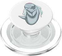 Delfin Novia Velo Boda PopSockets PopGrip para MagSafe