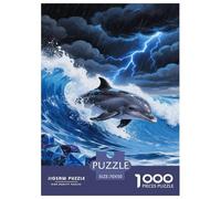 delfín Puzzle De 1000 Piezas Un Desafiante Juguetes Descomprimidos para Toda La Familia Regalos para Mujeresregalos para Hombres para Adultos Y Niños 70x50cm/1000pcs