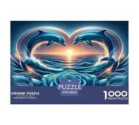 Delfín Puzzles De 1000 Pièces Jeux De Stimulants Puzzle Classique De Décoration Élégante Carton 100% Recyclé Jeu De Pour Toute La Famille Pour Adultes 38x26cm/1000pcs