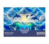 Delfín Rompecabezas 1000 Piezas Marine Animals - Decoración Sofisticada, Impresión Mate, Regalo Coleccionistas, 38x26cm/1000pcs