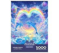 delfín Rompecabezas Imposible,desafío para Adultos Juego EduGatoivo 1000 Piezas Obra De Arte De Juego De para Adultos Y Niños A Partir De 12 Años 70x50cm/1000pcs