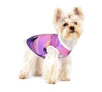 Delfines al Atardecer,Camiseta de algodón sin Mangas para Mascotas, Chaleco Transpirable, Suave y elástico para Cachorros,L