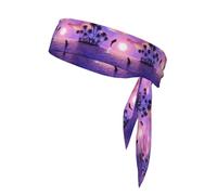 Delfines al Atardecer, Cinta para la Cabeza, Diadema Deportiva con Lazo, Cinta para el Sudor Multiusos para Hombres y Mujeres.