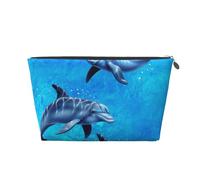 Delfines, Bolsa de artículos de tocador Bolsa de Maquillaje Bolsa de cosméticos Bolsa de artículos de tocador de Viaje portátil