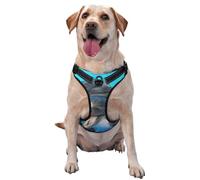 Delfines con Cara Sonriente Impresos,Arnés para Mascotas, arnés Reflectante Ajustable para Perros,S
