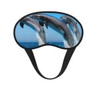 Delfines saltando en invierno, Cubiertas oculares completas, antifaces para dormir que bloquean la luz, orejeras opacas para dormir