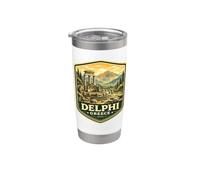 Delfos Grecia viaje de vacaciones a Delfos Grecia Griego Vaso térmico de acero inoxidable de doble pared