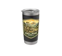 Delfos Grecia viaje de vacaciones a Delfos Grecia Griego Vaso térmico de acero inoxidable de doble pared