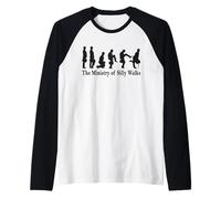 Delft Holland Windmill Blue Tile Art Dutch Canal Porcelain Camiseta Manga Raglan
