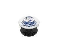 Delft Holland Windmill Blue Tile Art Dutch Canal Porcelain PopSockets PopGrip Adhesivo