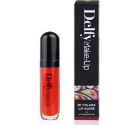 Delfy Lip Gloss 3D Volume Effect Color Red Rose 7ml